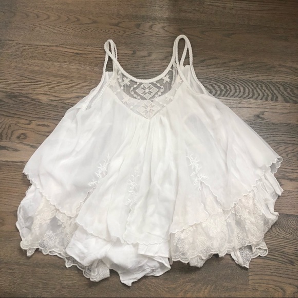 Free People Boho Lace Top - Picture 3 of 5